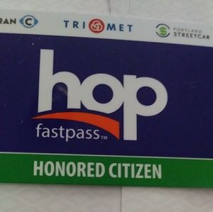 A hop fast pass card